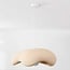 1-flammige Wabi-Sabi-Pendelleuchte Ishi - Sandbeige
