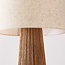 Stehlampe Papira mit Leinenschirm