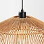 Boho-Pendelleuchte Serra - handgeflochten in Naturfarben