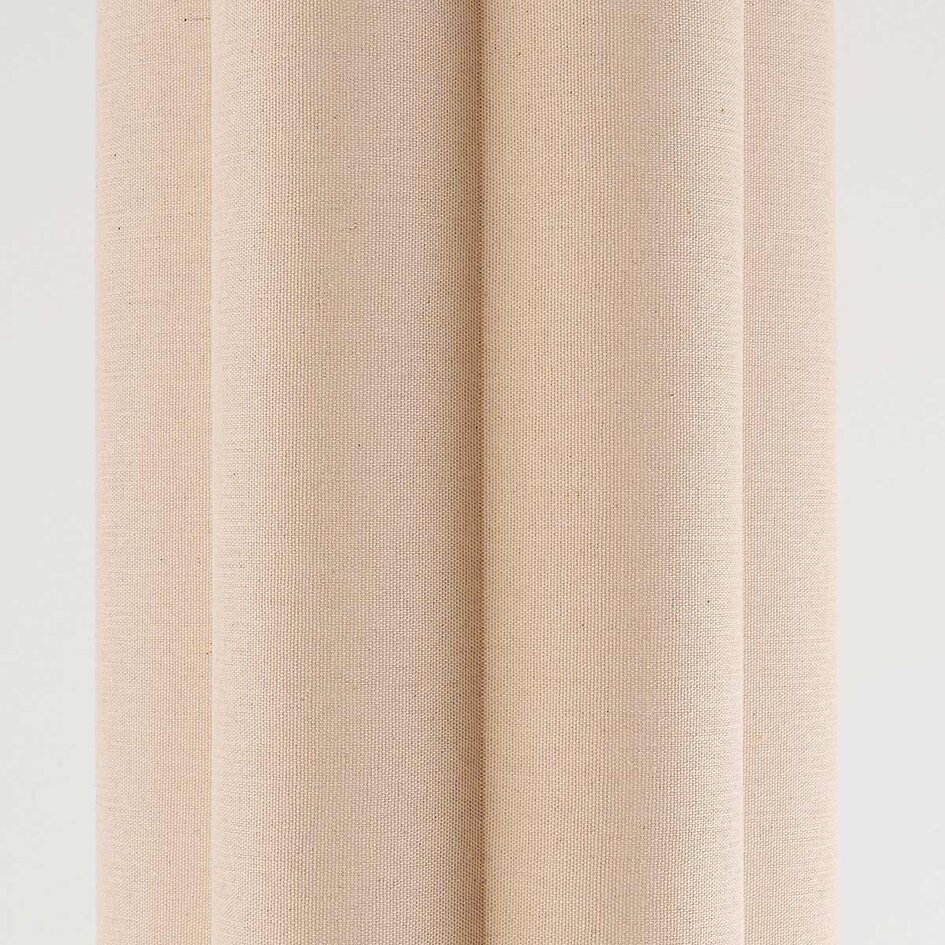 Moderne Stehleuchte Oia mit Leinenkappe in Beige