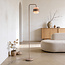 Stehlampe Kodee mit milchweißem Glas - beige