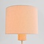 Tischlampe Aurea mit Leinenschirm und Travertin-Effekt - beige