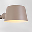 Wandlampe Mellow in Taupe mit verstellbarem Arm und beidseitigem Licht