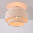 Deckenleuchte Corre - geschichtete Leinenschirme