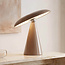 Wiederaufladbare Tischlampe Ariso Taupe mit Touch-Dimmer und einstellbarer Lichtfarbe