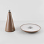 Wiederaufladbare Tischlampe Ariso Taupe mit Touch-Dimmer und einstellbarer Lichtfarbe