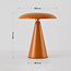 Wiederaufladbare Tischlampe Ariso orange mit Touch-Dimmer und einstellbarer Lichtfarbe