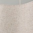 Hängelampe Hirom beige mit Leinenstoffschirm 2-flammig