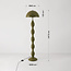 Design-Stehlampe Mura in Olivgrün aus Metall