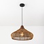 Pendelleuchte Suki - handgeflochtenes Rattan mit Holzdetail