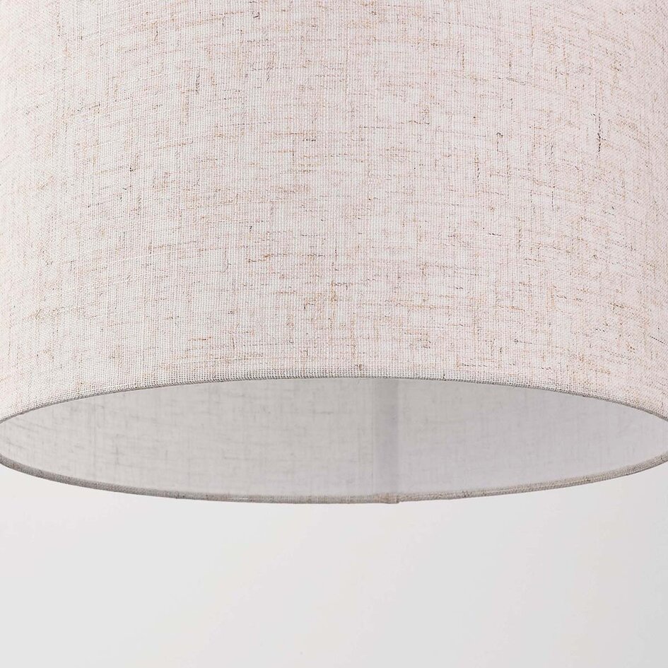 Pendelleuchte Avano - Beige mit Leinenschirm