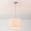 Pendelleuchte Avano - Beige mit Leinenschirm