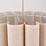 Pendelleuchte Celine - plissierter Leinenschirm in Beige