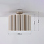 Deckenleuchte Celie mit plissiertem Leinenschirm in Beige