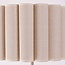 Beige Stehlampe Cely mit plissiertem Leinenschirm
