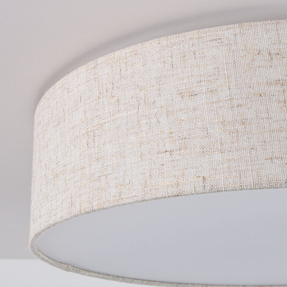 Deckenleuchte Avani - Leinenschirm mit Diffusor