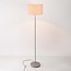 Stehleuchte Avana beige mit Leinen-Schirm
