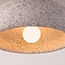Wabi-Sabi-Deckenleuchte Zenro - weißes Terrazzo mit Roségold-Detail