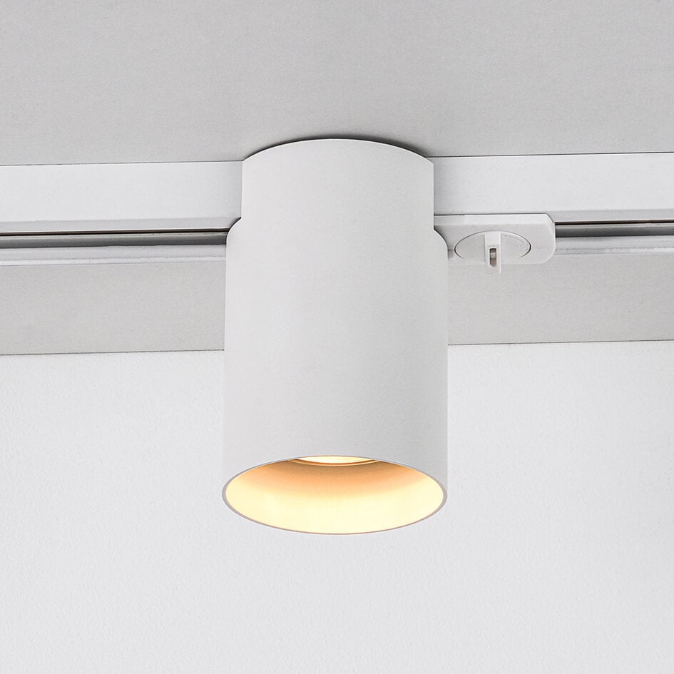 1-Phasen-Schienensystem von 1,5 Metern mit Zylox Spots - weiß