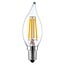 E14 Filament-Kerzenlampe LED 3-stufig dimmbar klar 5,5 Watt