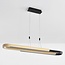 Hängelampe Lilia - Schwarz und Gold mit 3-stufig dimmbarer LED