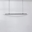 Design Hängelampe Flectra mit 3-stufig dimmbaren LEDs und Rastermuster - Schwarz