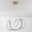 Design-Hängelampe Lunara mit integrierten 3-stufig dimmbaren LEDs - Gold