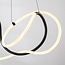 Design-Hängelampe Lunara mit integrierten 3-stufig dimmbaren LEDs - Schwarz