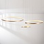 Designer-Pendelleuchte Seluna mit drei 3-stufig dimmbaren Ringen