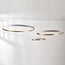Design-Hängelampe Seluna mit drei 3-stufig dimmbaren Ringen