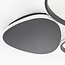 Design-Deckenlampe Mirana in Schwarz, 3-stufig dimmbar