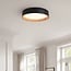 Design LED-Deckenleuchte Larios 3-stufig dimmbar Ø39 cm - schwarz