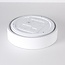 LED-Deckenleuchte Larios, 3-stufig dimmbar Ø29 cm - Weiß mit Holzakzent