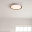 Deckenlampe Ricardo in Taupe mit integrierter LED, 3-stufig dimmbar