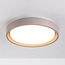 Deckenlampe Ricardo in Taupe mit integrierter LED, 3-stufig dimmbar