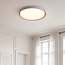 Deckenlampe Ricardo in Taupe mit integrierter LED, 3-stufig dimmbar, Ø41