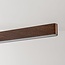 3-stufig dimmbare Pendelleuchte Elan in dunkler Holzoptik mit integrierter LED