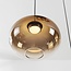 3-stufig dimmbare LED-Pendelleuchte Kafei mit Glasschirmen in Gold, Rauchgrau und Kupfer