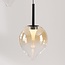 Moderne Pendelleuchte Drop mit Amberglas und integrierter LED, 3-stufig dimmbar