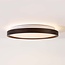 Deckenleuchte Nerio Ø39,5 cm - Nussbaumoptik, 3-stufig dimmbar