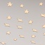 Deckenlampe Noctis: Sternenmuster mit Chrom, 3-stufig dimmbar
