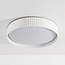 Deckenlampe Palomo in Weiß mit geriffeltem Rand und 3-stufig dimmbaren LEDs