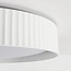 Deckenlampe Palomo in Weiß mit geriffeltem Rand und 3-stufig dimmbaren LEDs