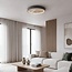 Deckenlampe Ceres 3-stufig dimmbare LED in Schwarz und Beige