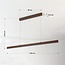 3-stufig dimmbare Pendelleuchte Elan in dunkler Holzoptik mit integrierter LED