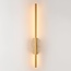 Wandlampe Lima mit integrierter LED und Travertin (Naturstein) in Gold