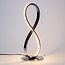 Design-Tischlampe Infinita in Chrom mit integrierten LEDs
