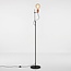 Moderne Stehlampe Edina in Schwarz mit Gold