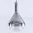 3-stufig dimmbare Pendelleuchte Lieve - Rauchglas in Tropfenform