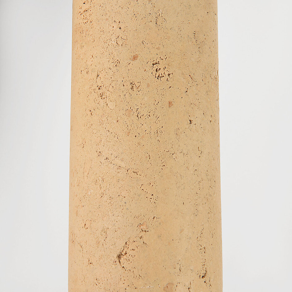 Wandleuchte Jorie mit Travertin (Naturstein) und Holz